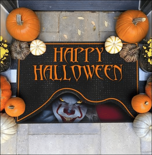 PENNYWISE HAPPY HALLOWEEN DOORMAT -BBS