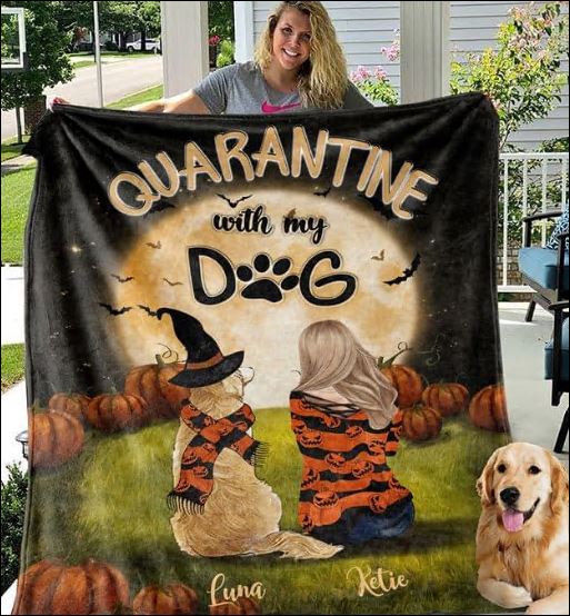 PERSONALIZED HALLOWEEN QUARANTINE WITH MY DOG QUILT – DNSTYLES