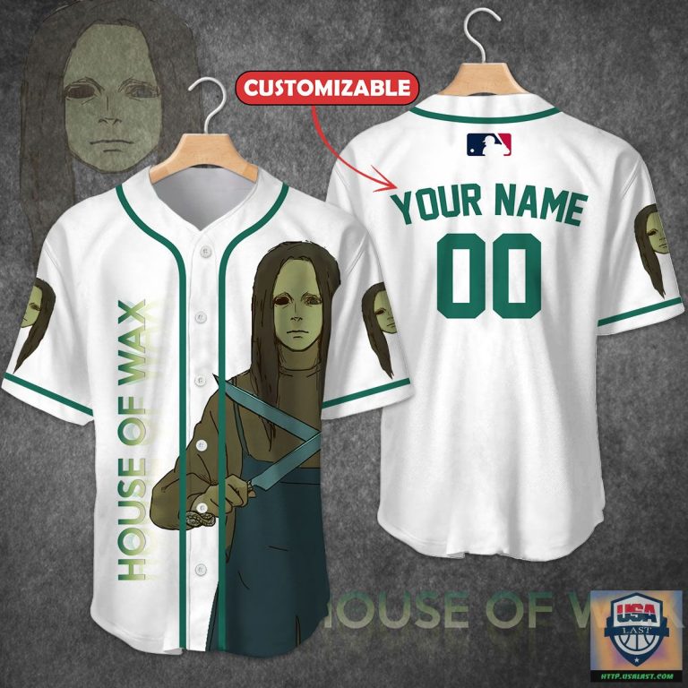 PERSONALIZED HOUSE OF WAX HALLOWEEN BASEBALL JERSEY SHIRT – USALAST