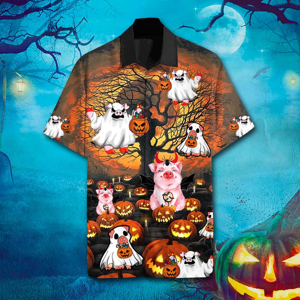 PIG HALLOWEEN HAWAIIAN SHIRT – LIMITED EDITION
