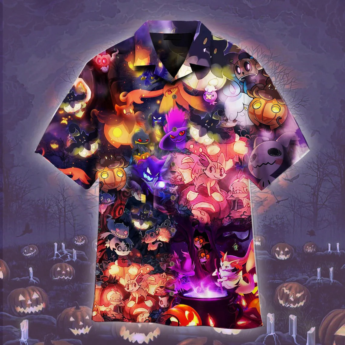POKEMON HALLOWEEN HAWAIIAN SHIRT – SALEOFF 030921