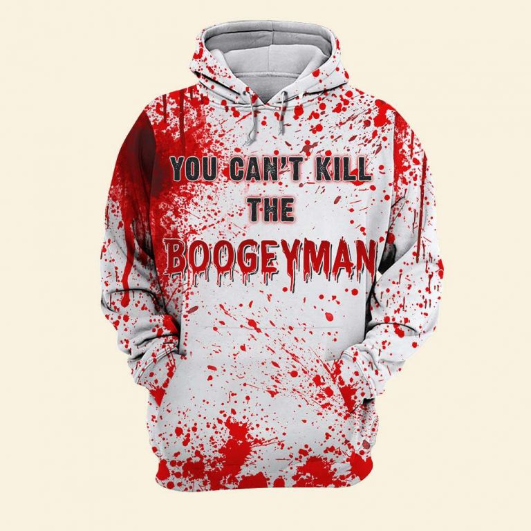 [SALE OFF] HALLOWEEN YOU CAN’T KILL THE BOOGEY MAN 3D PULL OVER HOODIE – HOTHOT 041021