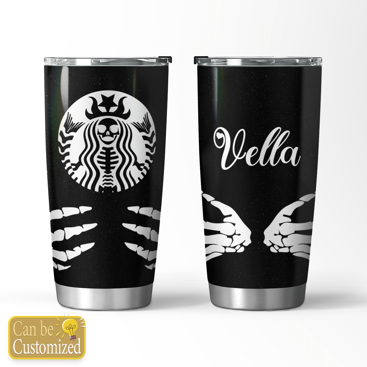 SKELETON STARBUCKS HALLOWEEN CUSTOM NAME TUMBLER – LIMITED EDITION