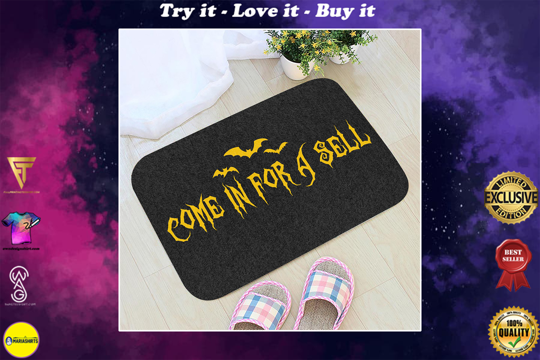 [SPECIAL EDITION] COME FOR A SPELL HALLOWEEN DOORMAT- MARIA