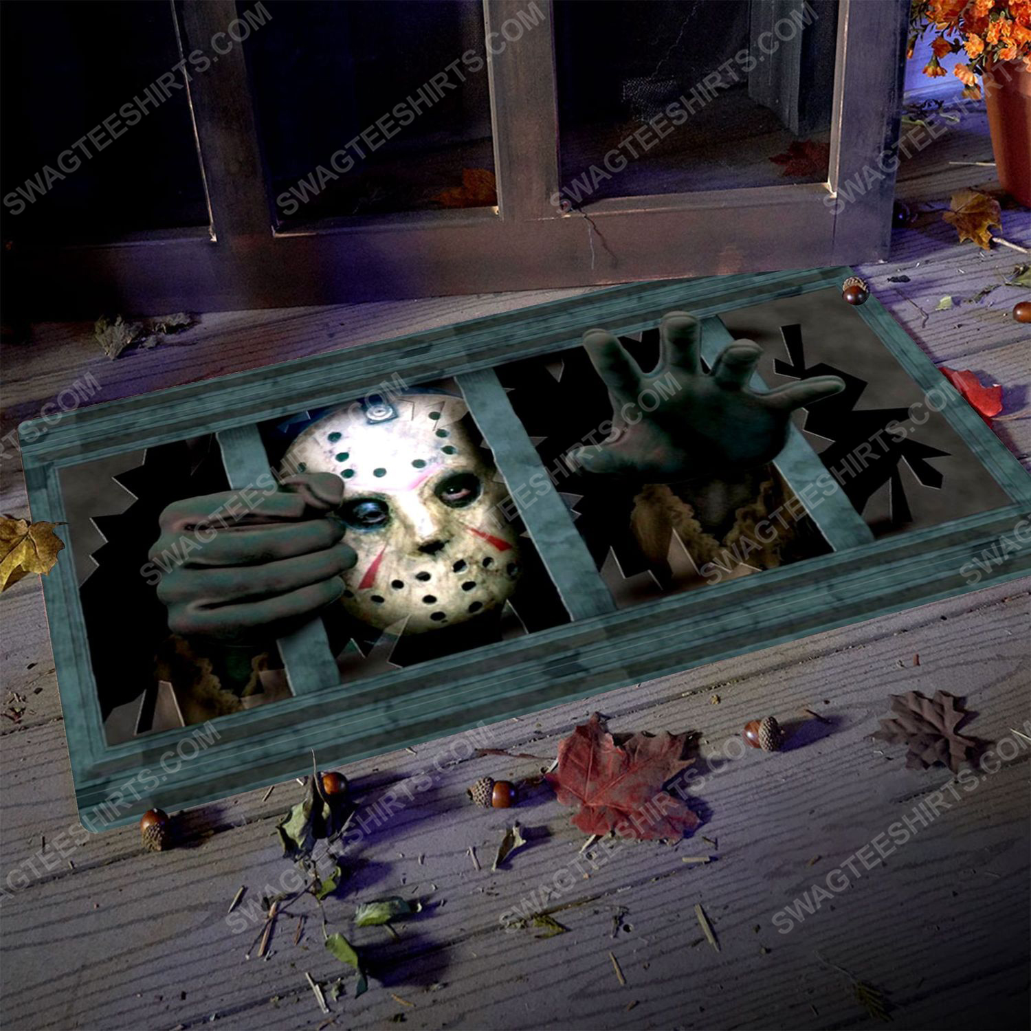 [SPECIAL EDITION] FRIDAY THE 13TH AND JASON VOORHEES HALLOWEEN DOORMAT – MARIA