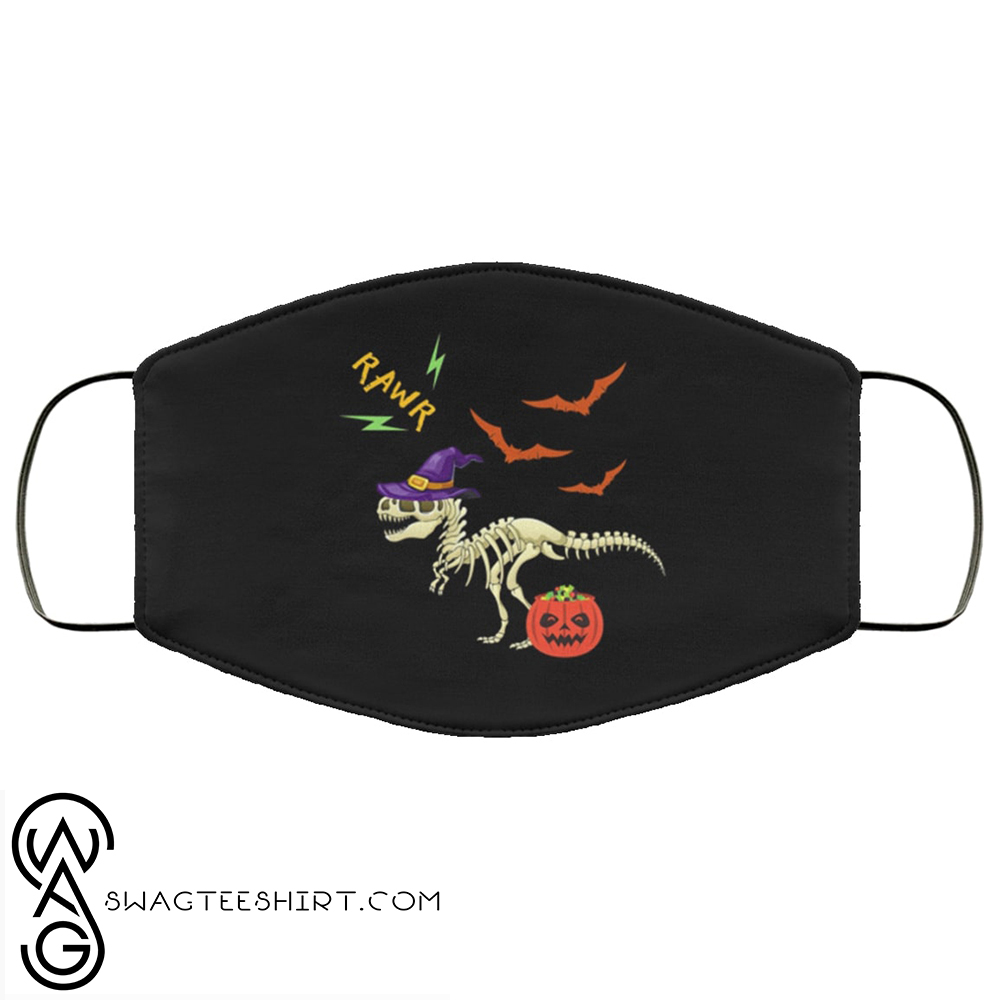 [SPECIAL EDITION] HALLOWEEN DINOSAUR SKELETON RAWR FULL PRINTING FACE MASK – MARIA