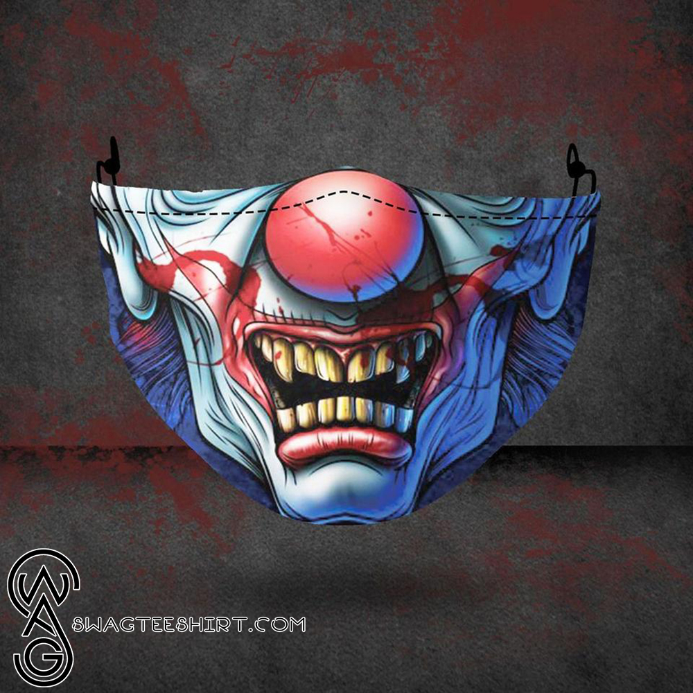 [SPECIAL EDITION] HALLOWEEN EVIL CLOWN ALL OVER PRINTED FACE MASK – MARIA