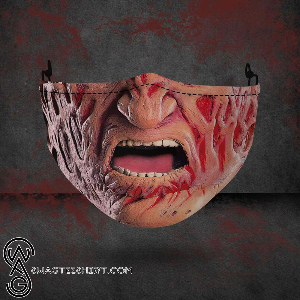 [SPECIAL EDITION] HALLOWEEN FREDDY KRUEGER ALL OVER PRINTED FACE MASK – MARIA