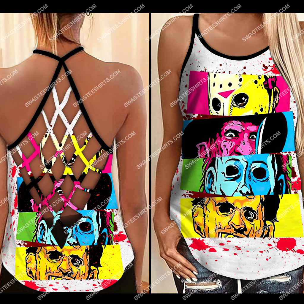 [SPECIAL EDITION] HALLOWEEN HORROR MOVIE FANS CROSS TANK TOP – MARIA