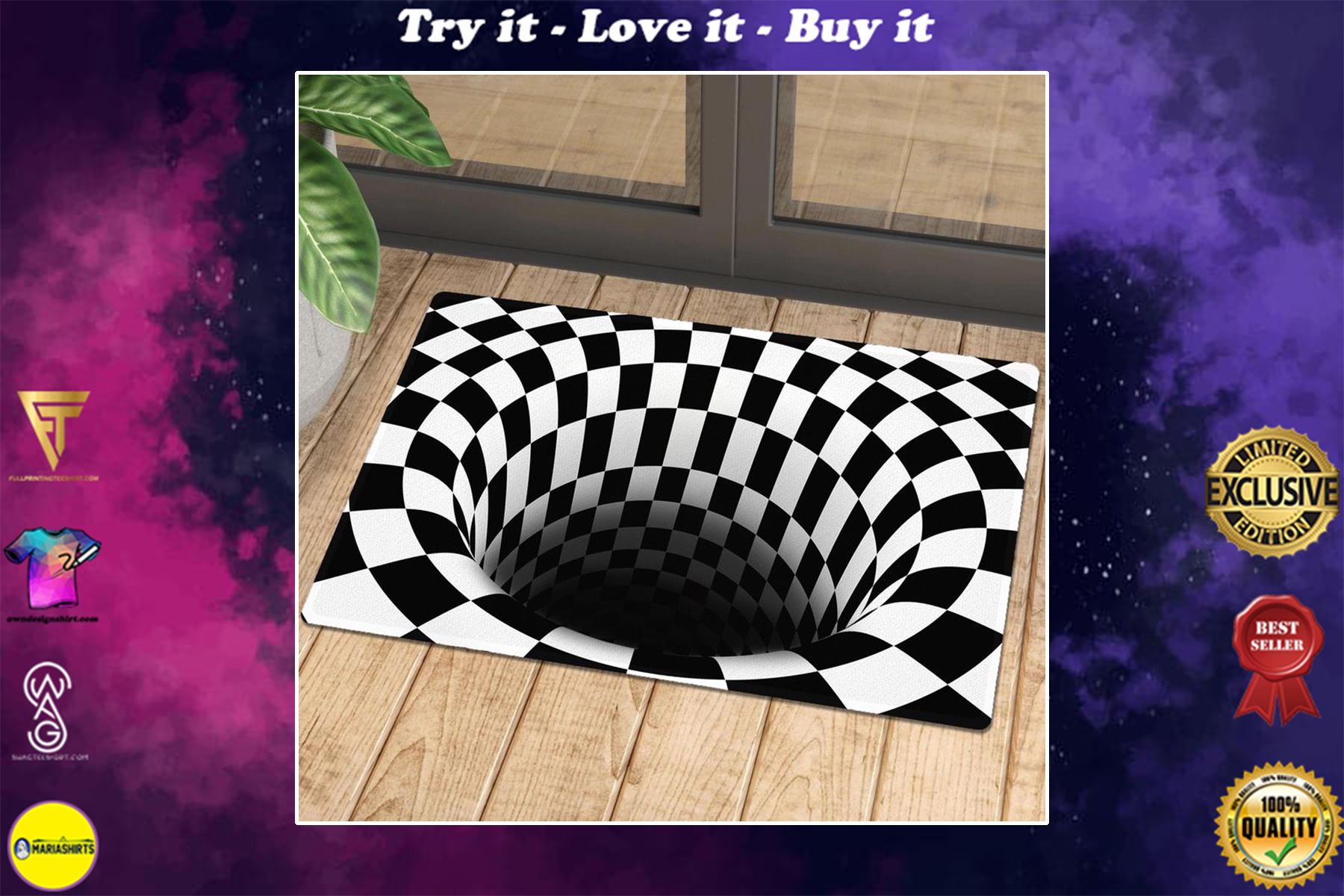 [SPECIAL EDITION] HALLOWEEN ILLUSION DOORMAT – MARIA