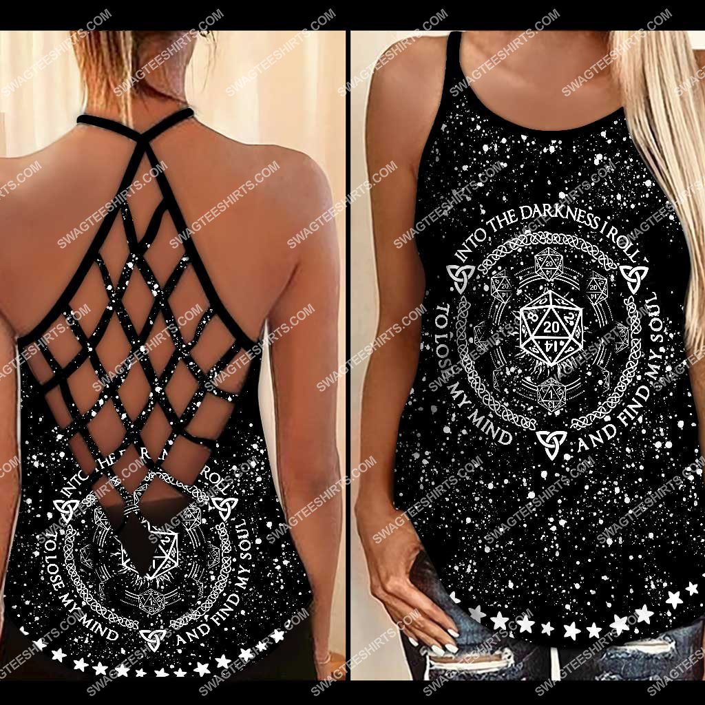 [SPECIAL EDITION] HALLOWEEN INTO THE DARKNESS I GO TO LOSE MY MIND AND FIND MY SOUL RPG CROSS TANK TOP – MARIA