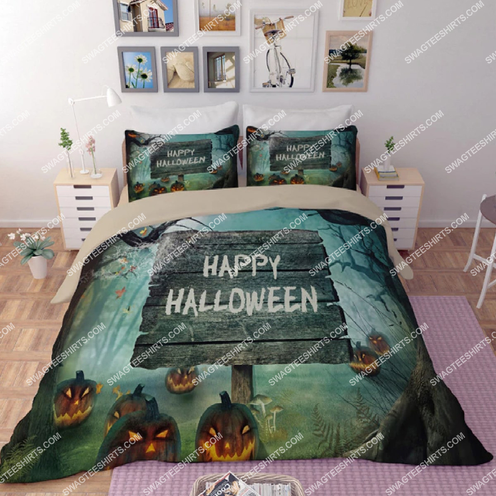 [SPECIAL EDITION] HAPPY HALLOWEEN AND HALLOWEEN LAND FULL PRINTING BEDDING SET – MARIA