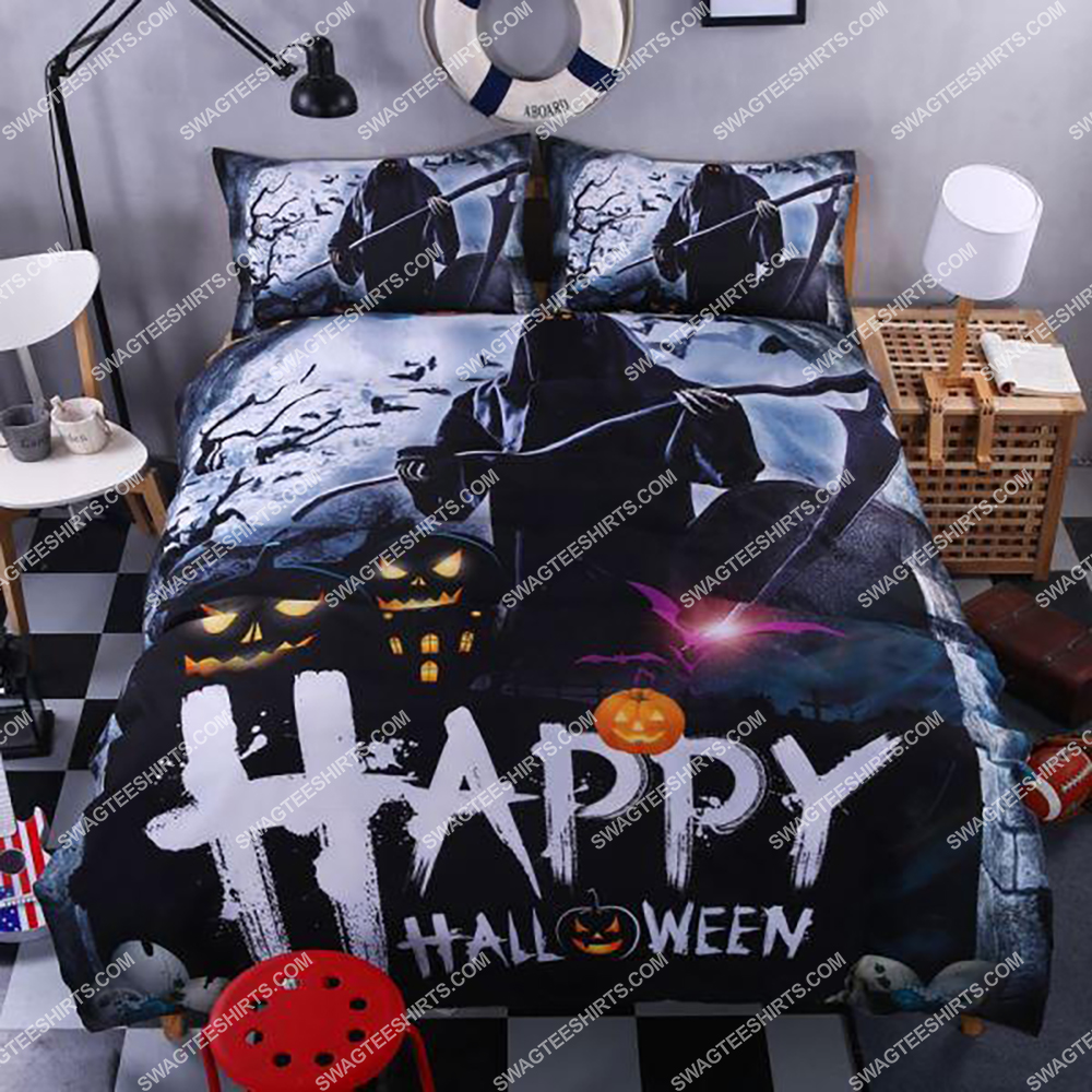 [SPECIAL EDITION] HAPPY HALLOWEEN AND THE DEATH FULL PRINTING BEDDING SET – MARIA
