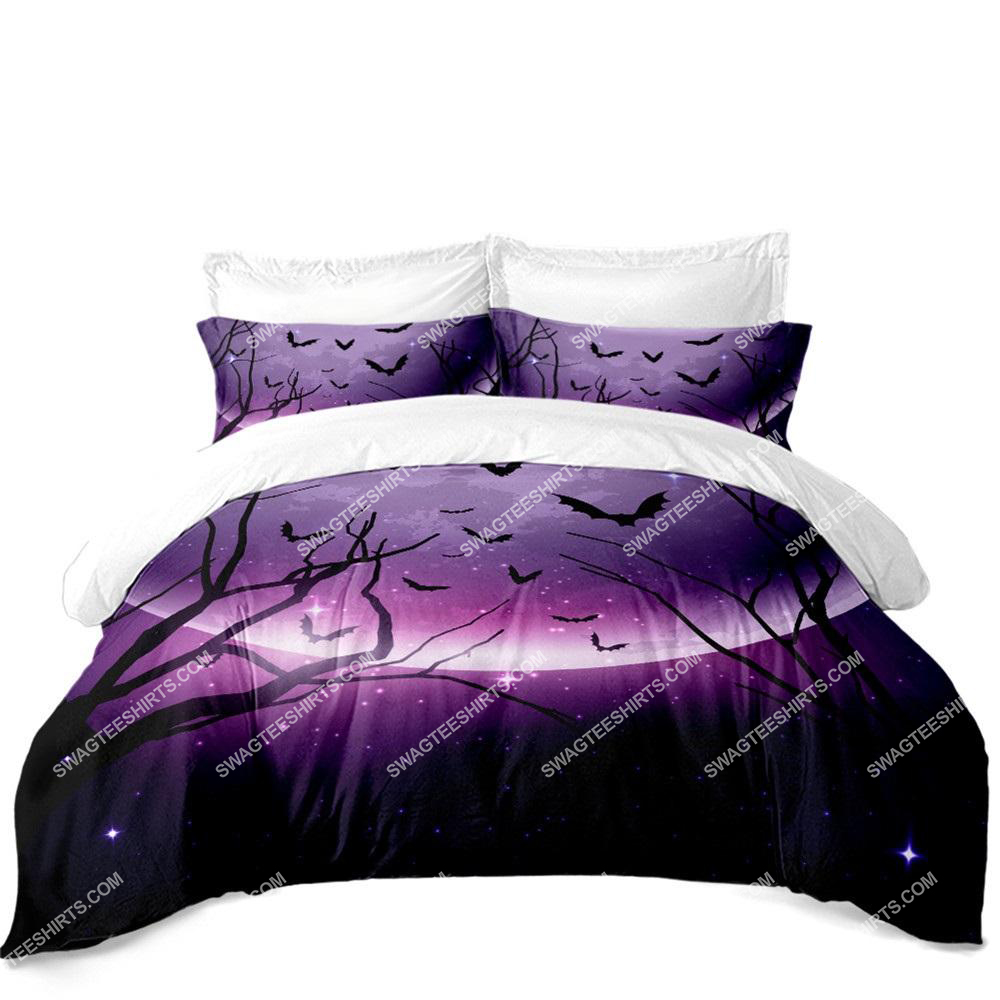 [SPECIAL EDITION] HAPPY HALLOWEEN BAT NIGHT FLIGHT FULL PRINTING BEDDING SET – MARIA
