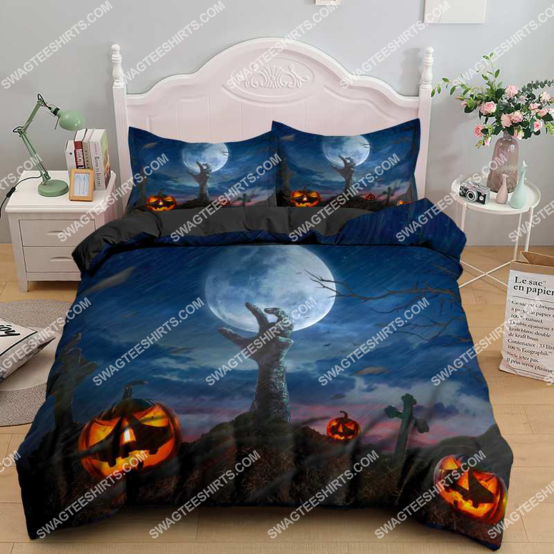 [SPECIAL EDITION] HAPPY HALLOWEEN CREEPY PUMPKINS FULL PRINTING BEDDING SET – MARIA