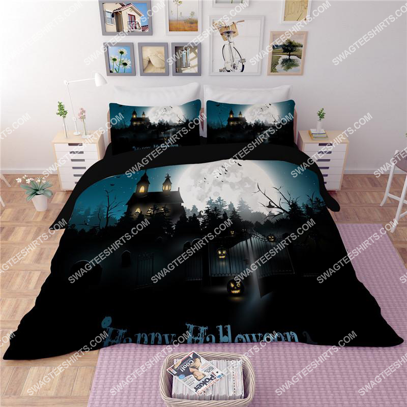[SPECIAL EDITION] HAPPY HALLOWEEN HORROR CASTLE FULL PRINTING BEDDING SET – MARIA