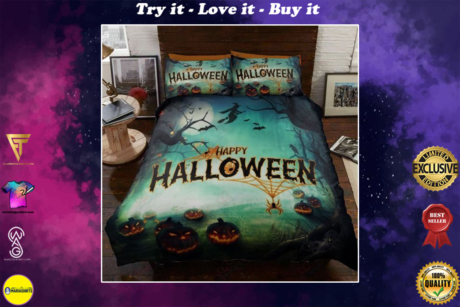 [SPECIAL EDITION] HAPPY HALLOWEEN HORROR NIGHT BEDDING SET – MARIA