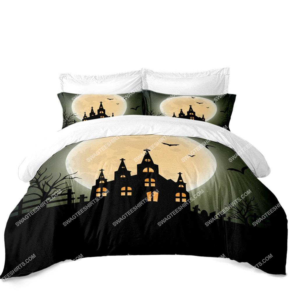 [SPECIAL EDITION] HAPPY HALLOWEEN MOONLIGHT CASTLE FULL PRINTING BEDDING SET – MARIA