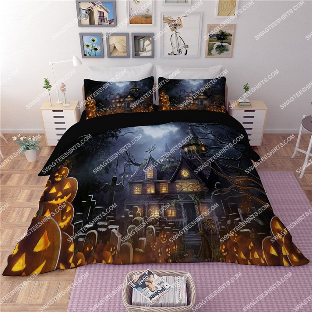[SPECIAL EDITION] HAPPY HALLOWEEN THE CREEPY HALLOWEEN HOUSE FULL PRINTING BEDDING SET – MARIA