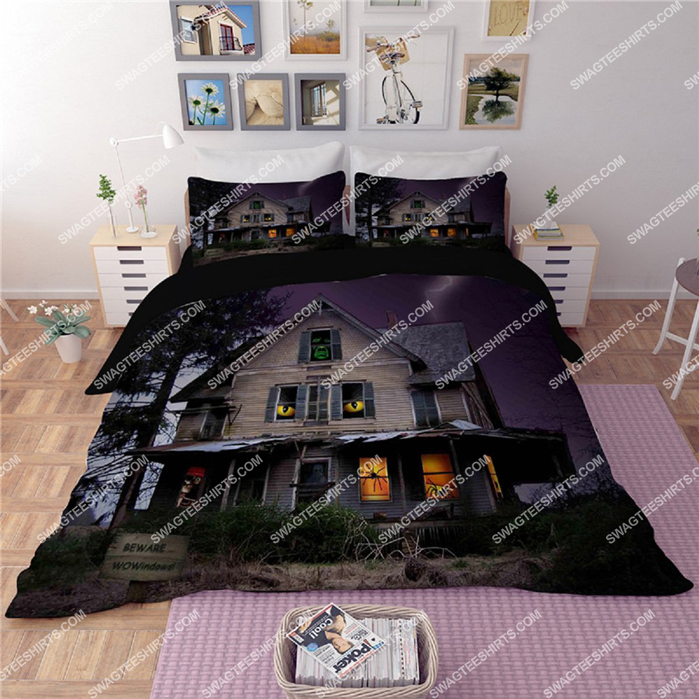 [SPECIAL EDITION] HAUNTED HOUSE AND HALLOWEEN NIGHT FULL PRINTING BEDDING SET – MARIA