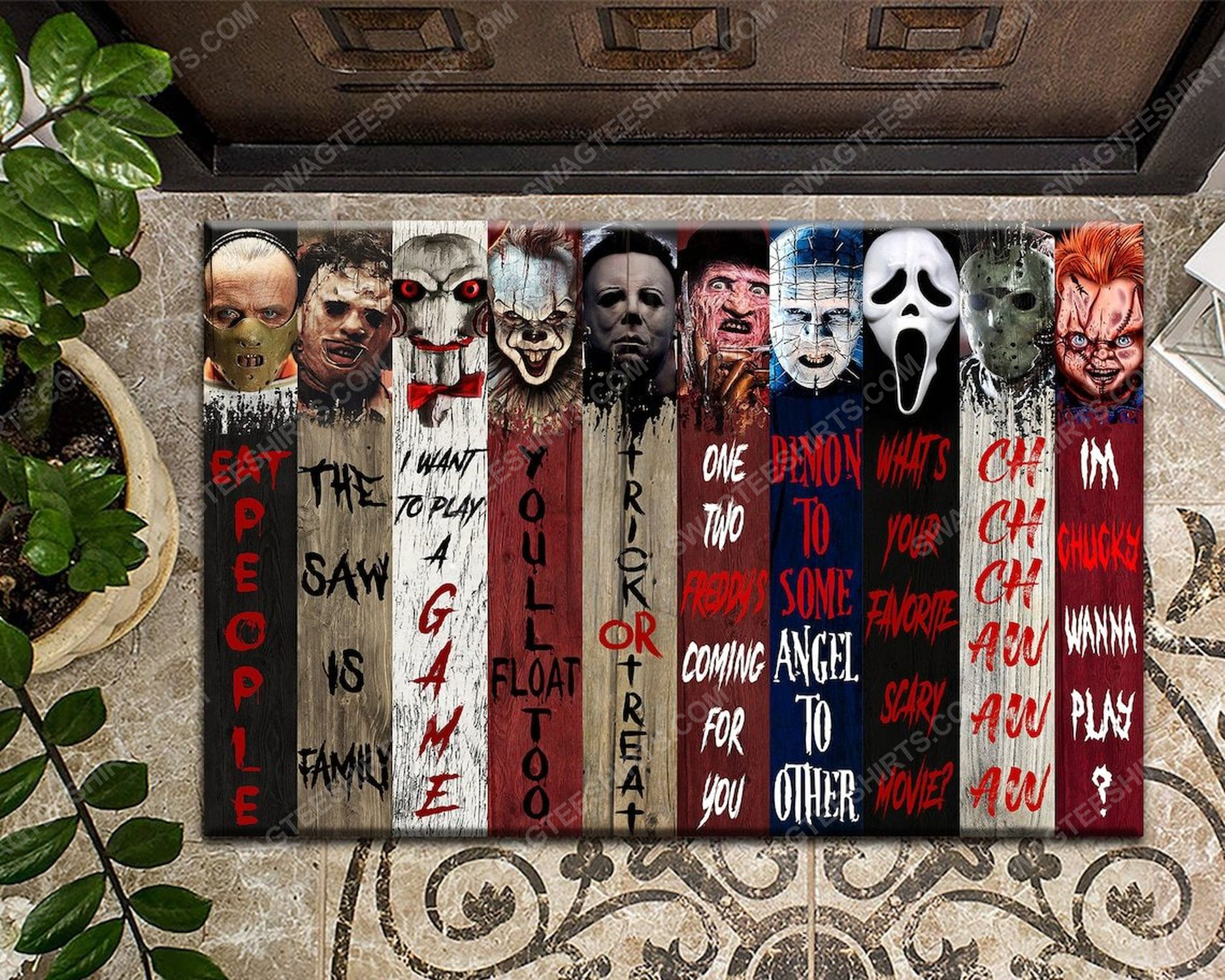 [SPECIAL EDITION] HORROR CHARACTERS MOVIES HALLOWEEN FULL PRINT DOORMAT – MARIA
