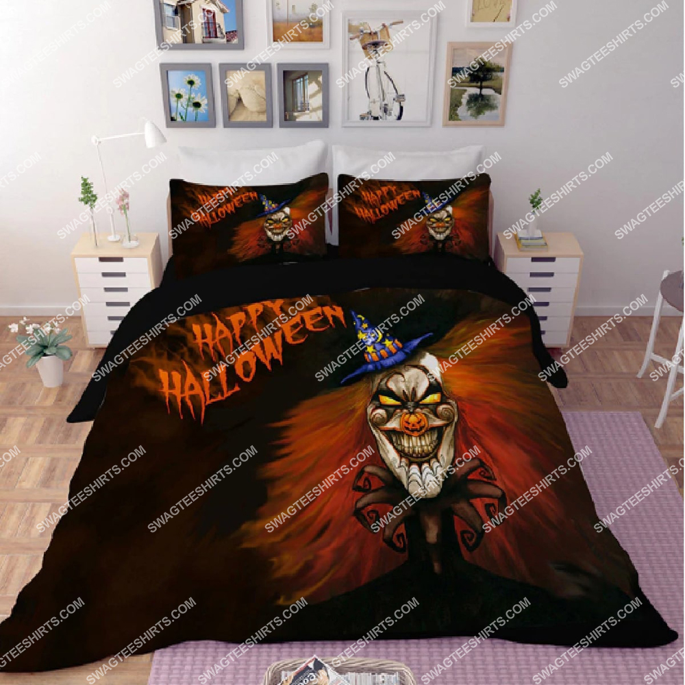 [SPECIAL EDITION] HORROR CLOWN AND HALLOWEEN NIGHT FULL PRINTING BEDDING SET – MARIA