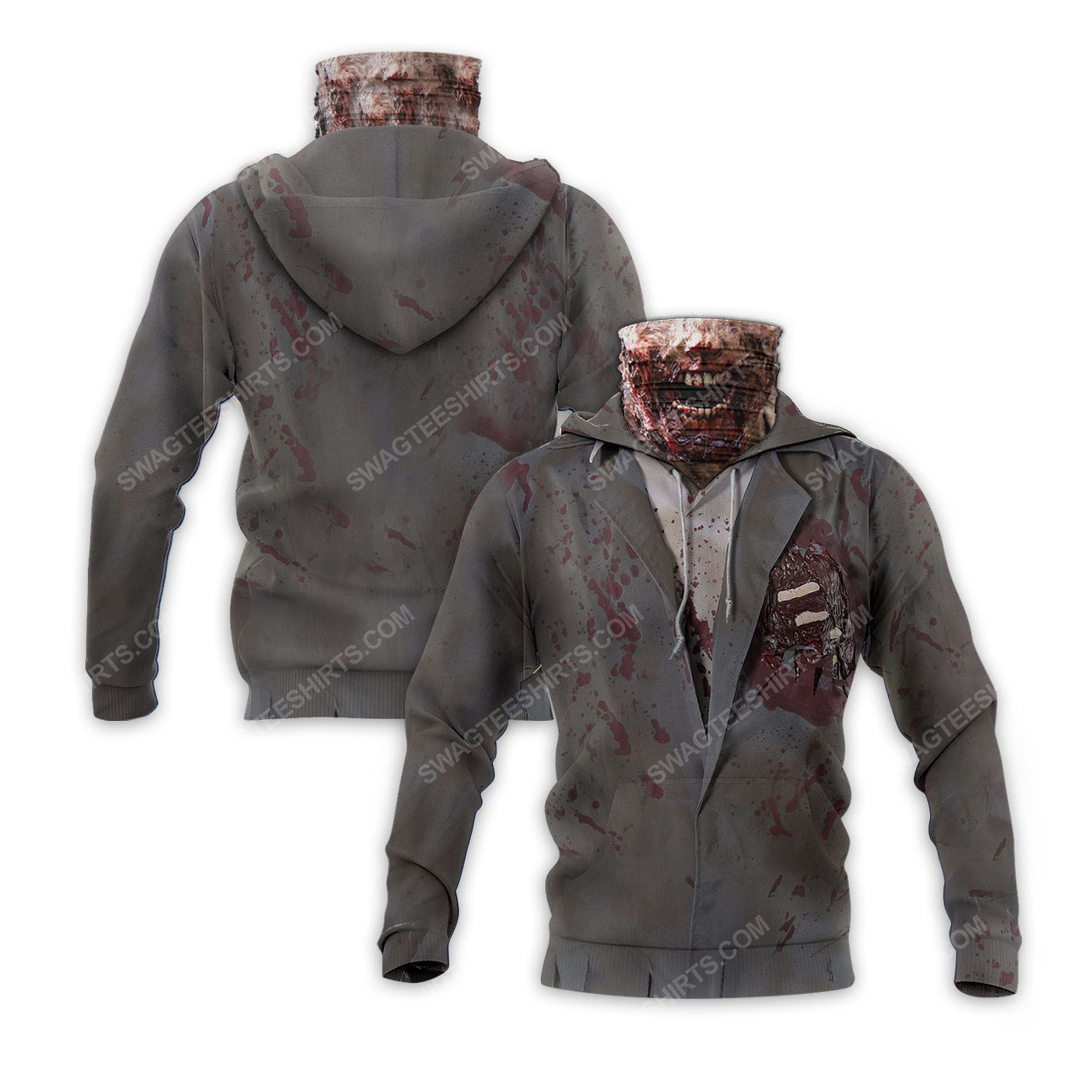 [SPECIAL EDITION] THE ZOMBIE FOR HALLOWEEN FULL PRINT MASK HOODIE – MARIA