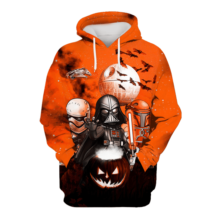 STAR WARS DARTH VADER BOBA FETT STORMTROOPER HALLOWEEN NIGHT HAWAIIAN SHIRT AND 3D HOODIE – TEASEARCH3D 060921