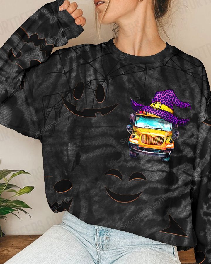 SUGAR SKULL SCHOOL BUS HALLOWEEN 3D SHIRT, SWEATSHIRT – LIMITED EDITION
