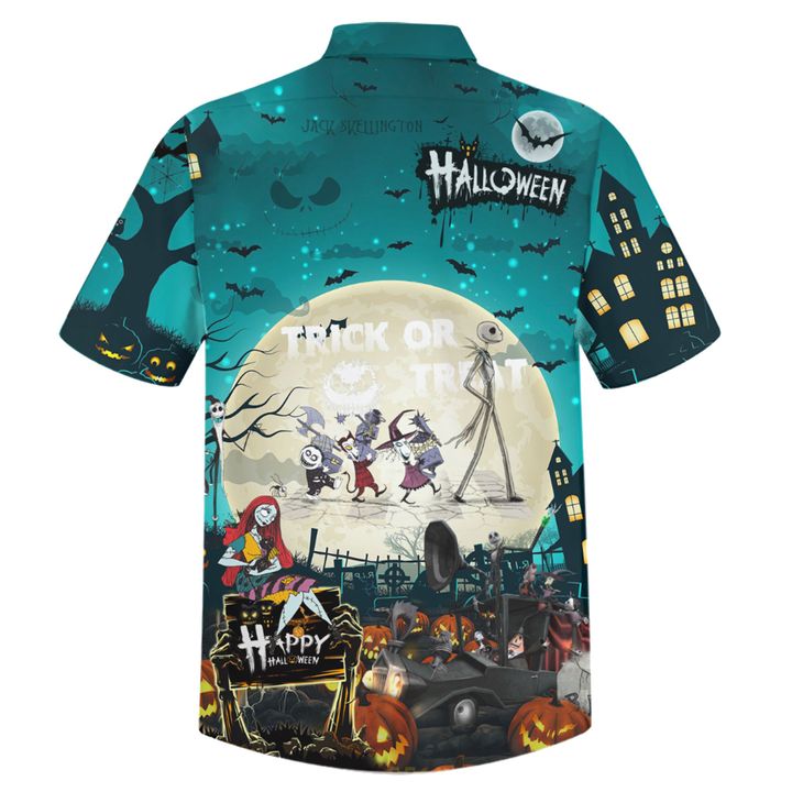 THE NIGHTMARE BEFORE CHRISTMAS HALLOWEEN TRICK OR TREAT HAWAIIAN SHIRT – TEASEARCH3D 120821