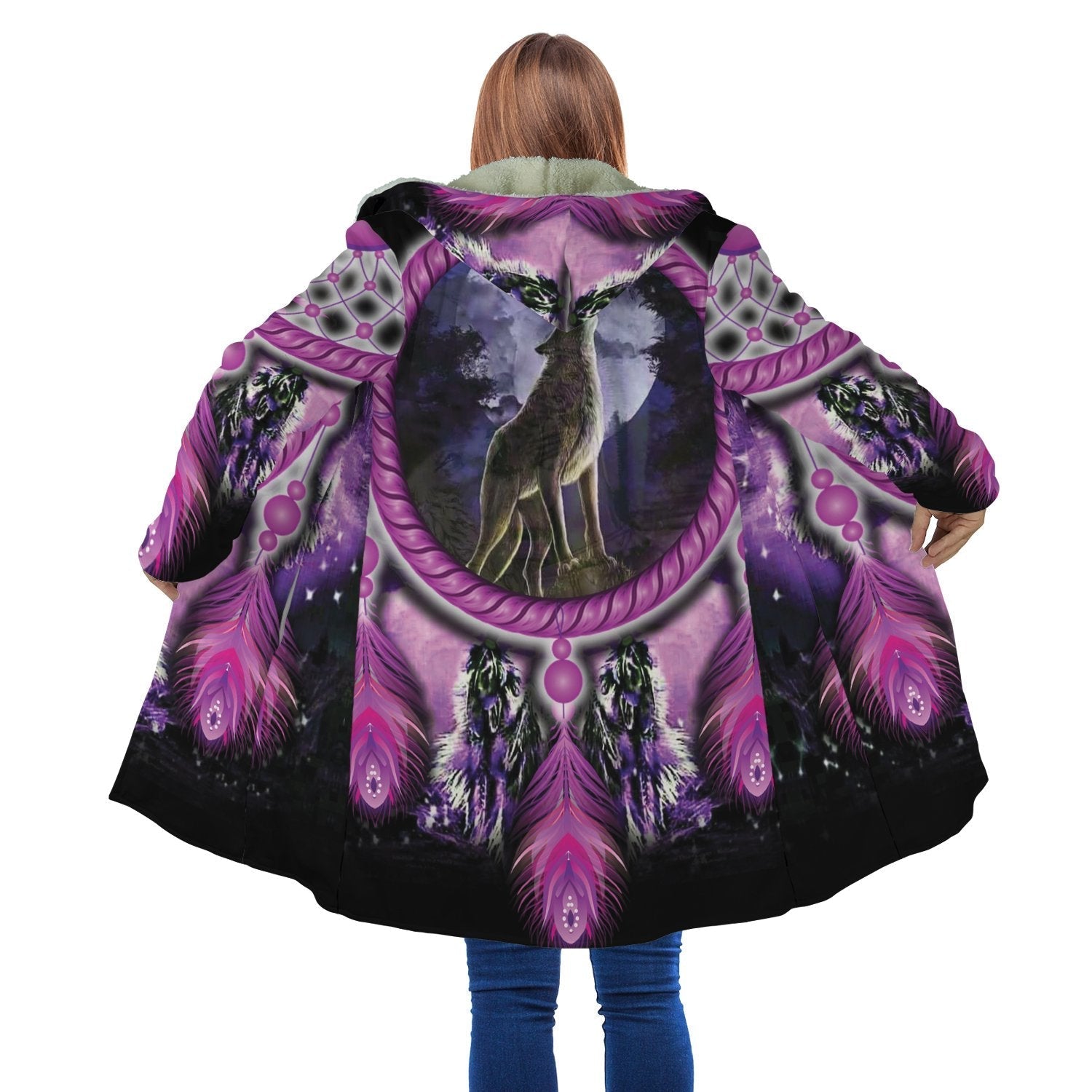 Wolf Power Native – Moon Howl Cloak The Spirit of the Purple Night